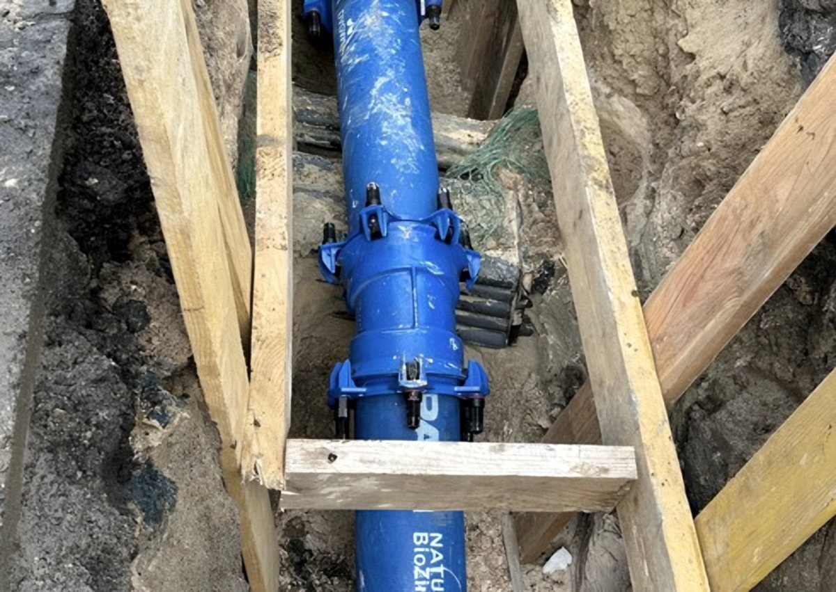 Pose de canalisation d'eau
